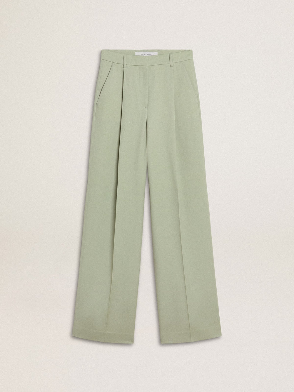 Golden Goose Women's pants in sage-green wool