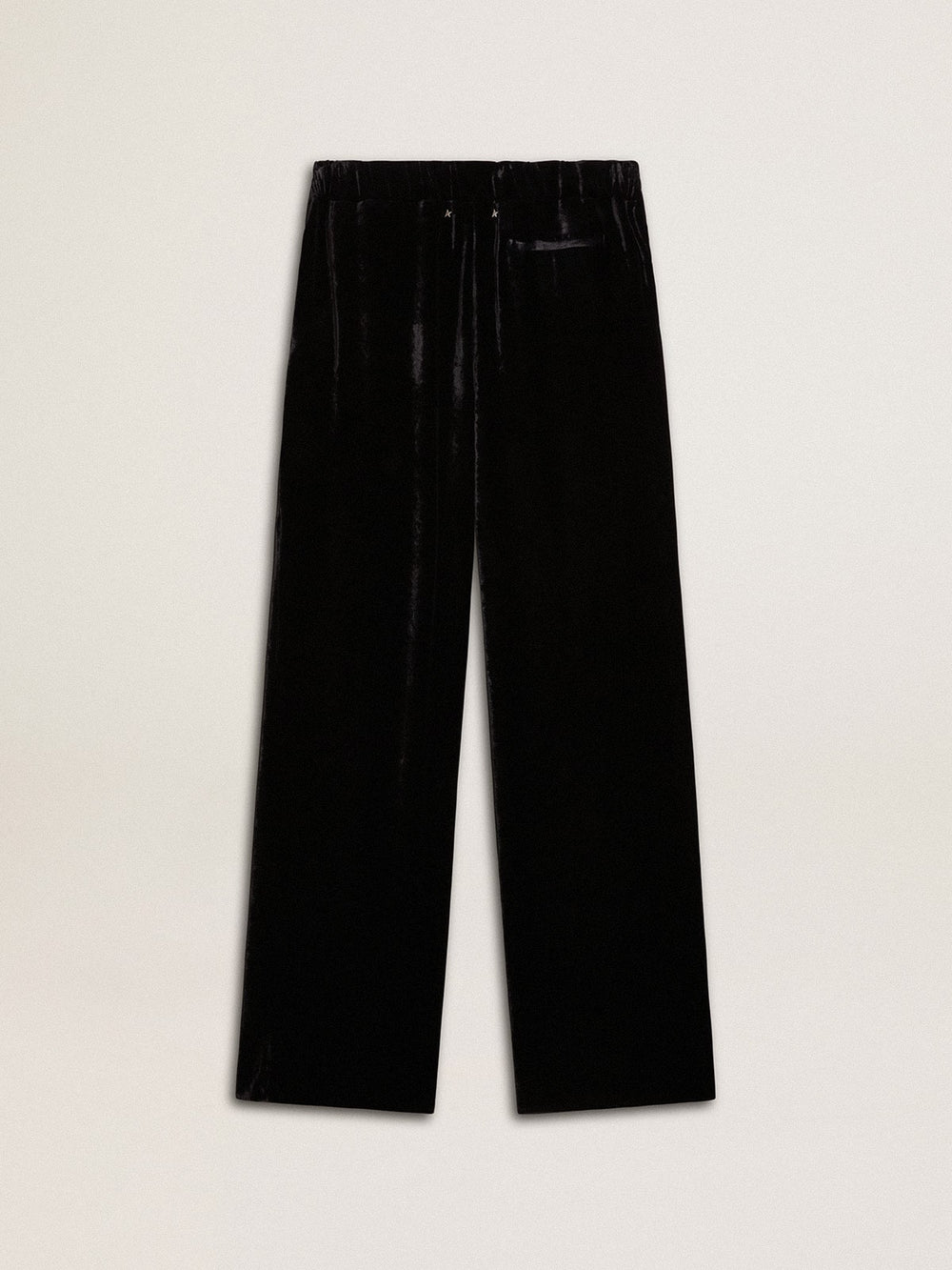 Golden Goose Black velvet-effect pants