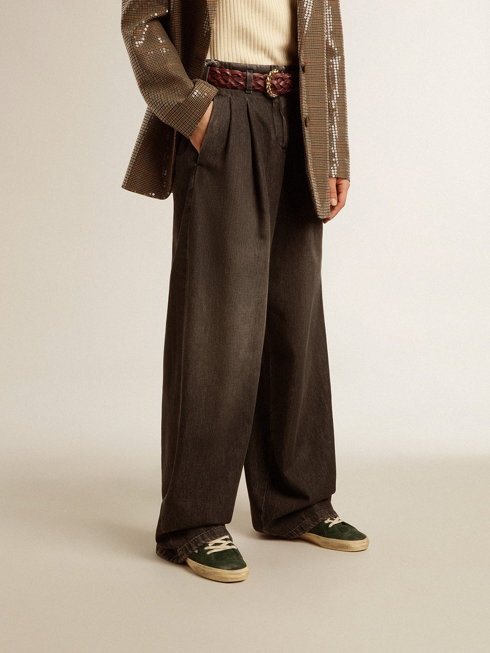 Golden Goose Women's medium-wash cotton pants