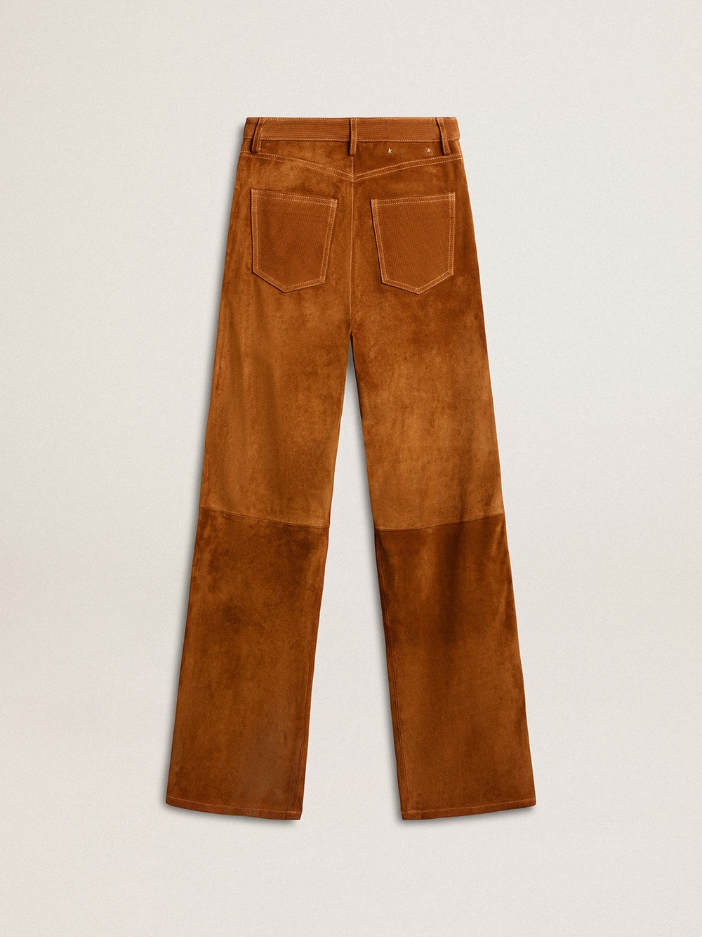 Golden Goose Women's tobacco-colored split leather pants