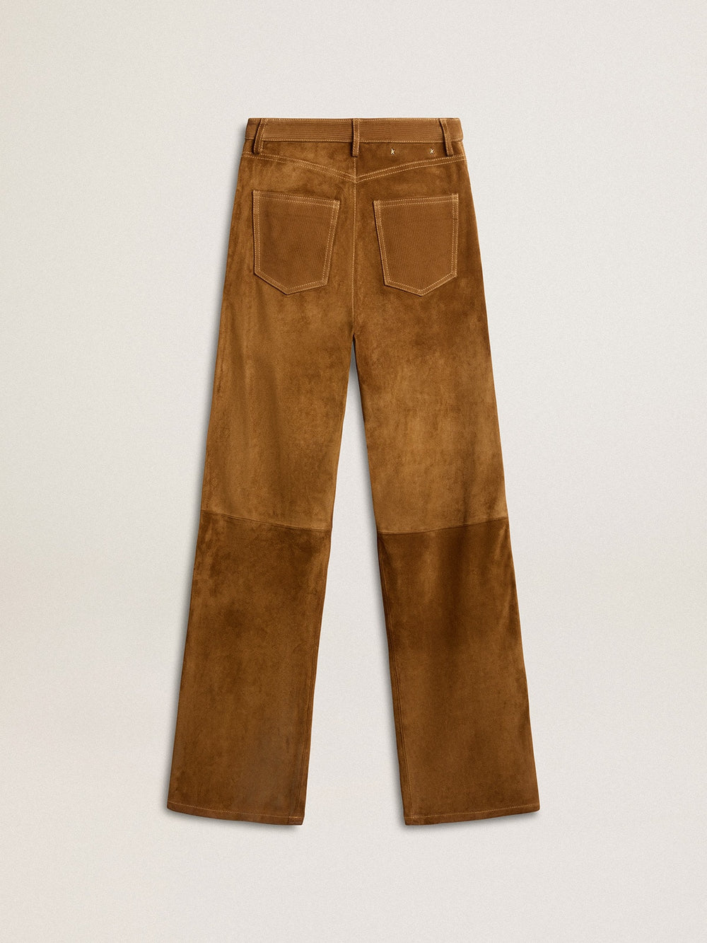 Golden Goose Women's tobacco-colored split leather pants
