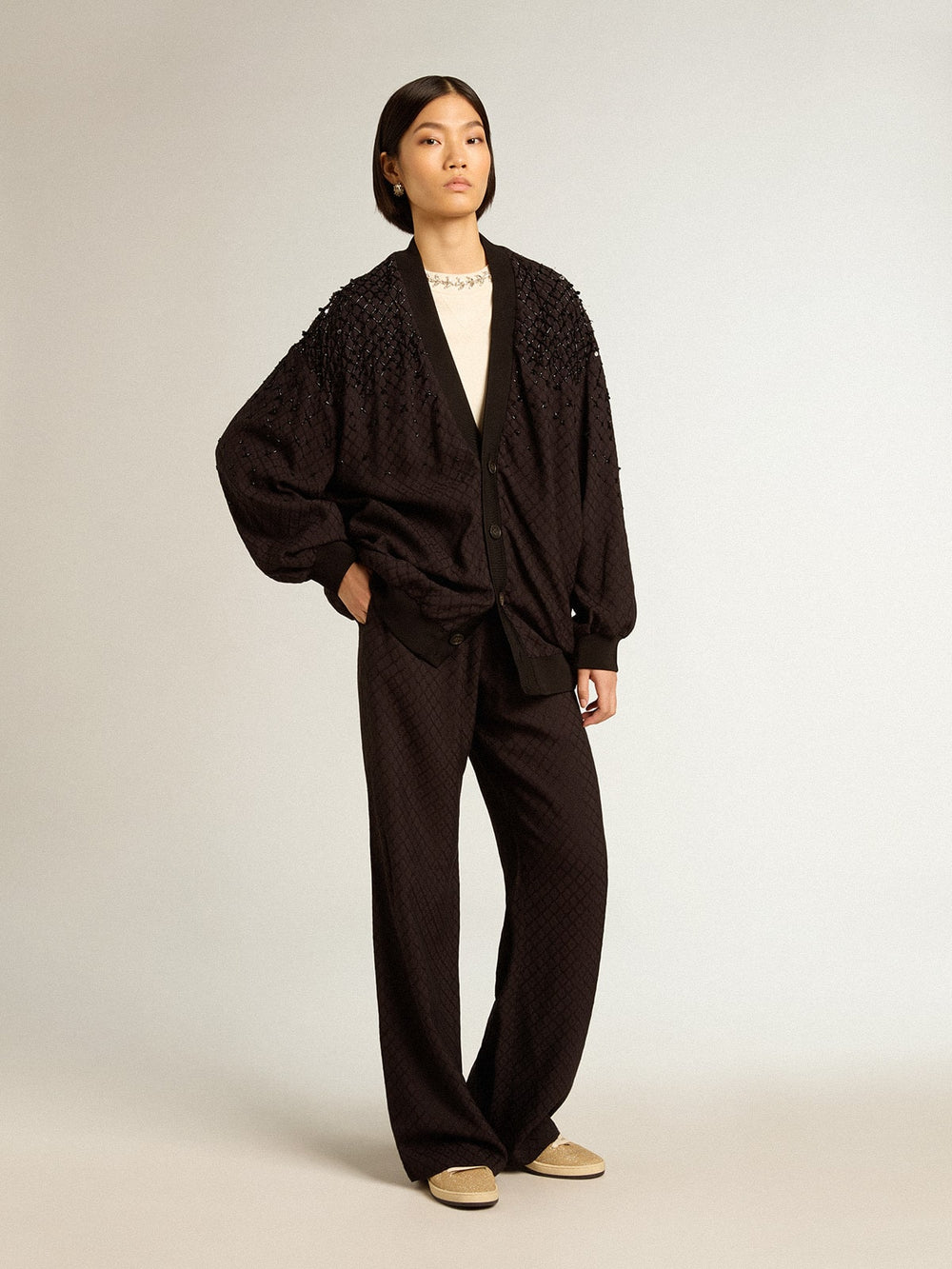 Golden Goose Women’s black viscose joggers