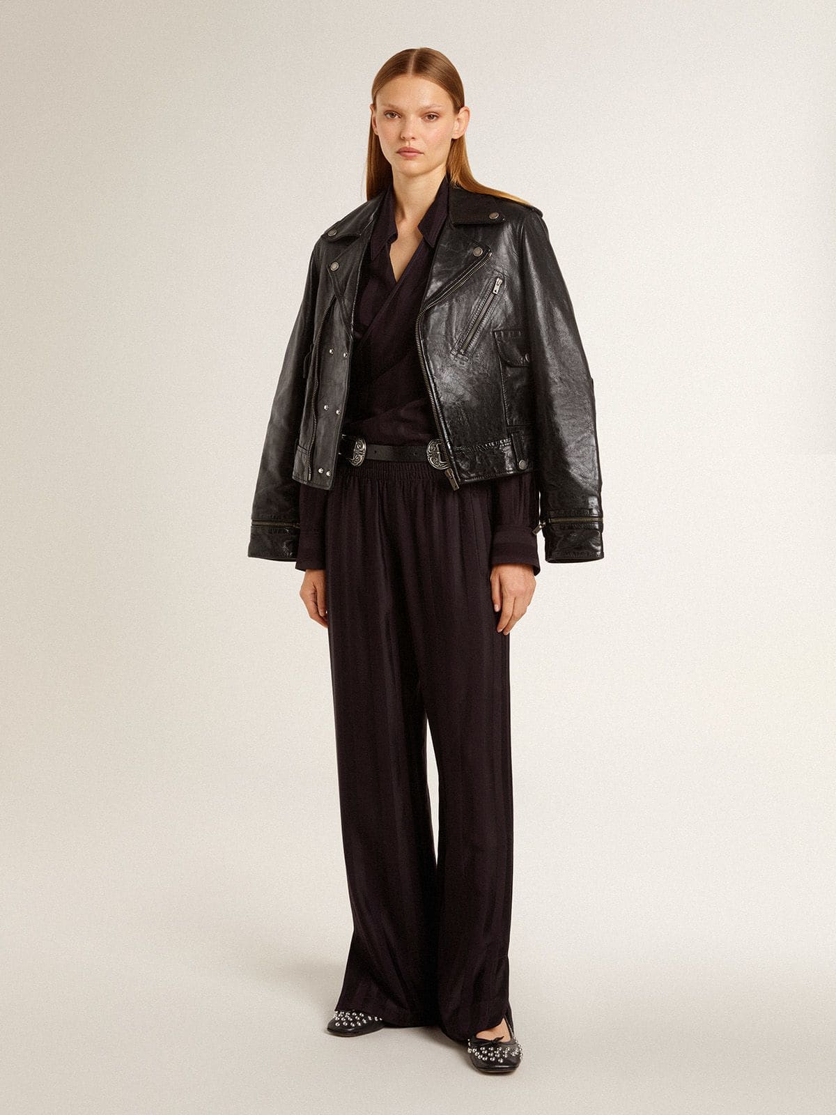 Golden Goose Women's joggers with ankle slit