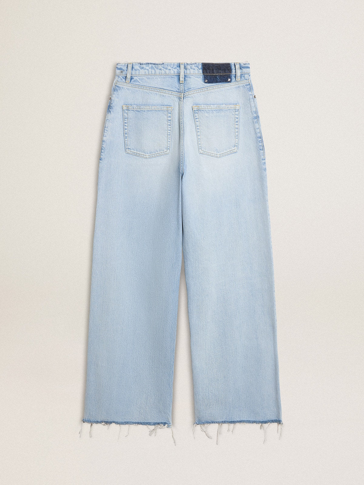 Golden Goose Women’s pants in lived-in effect denim