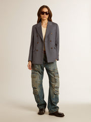 Golden Goose Blue jeans with a distressed finish