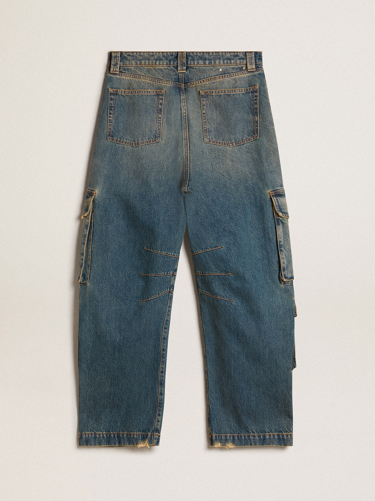 Golden Goose Blue jeans with a distressed finish