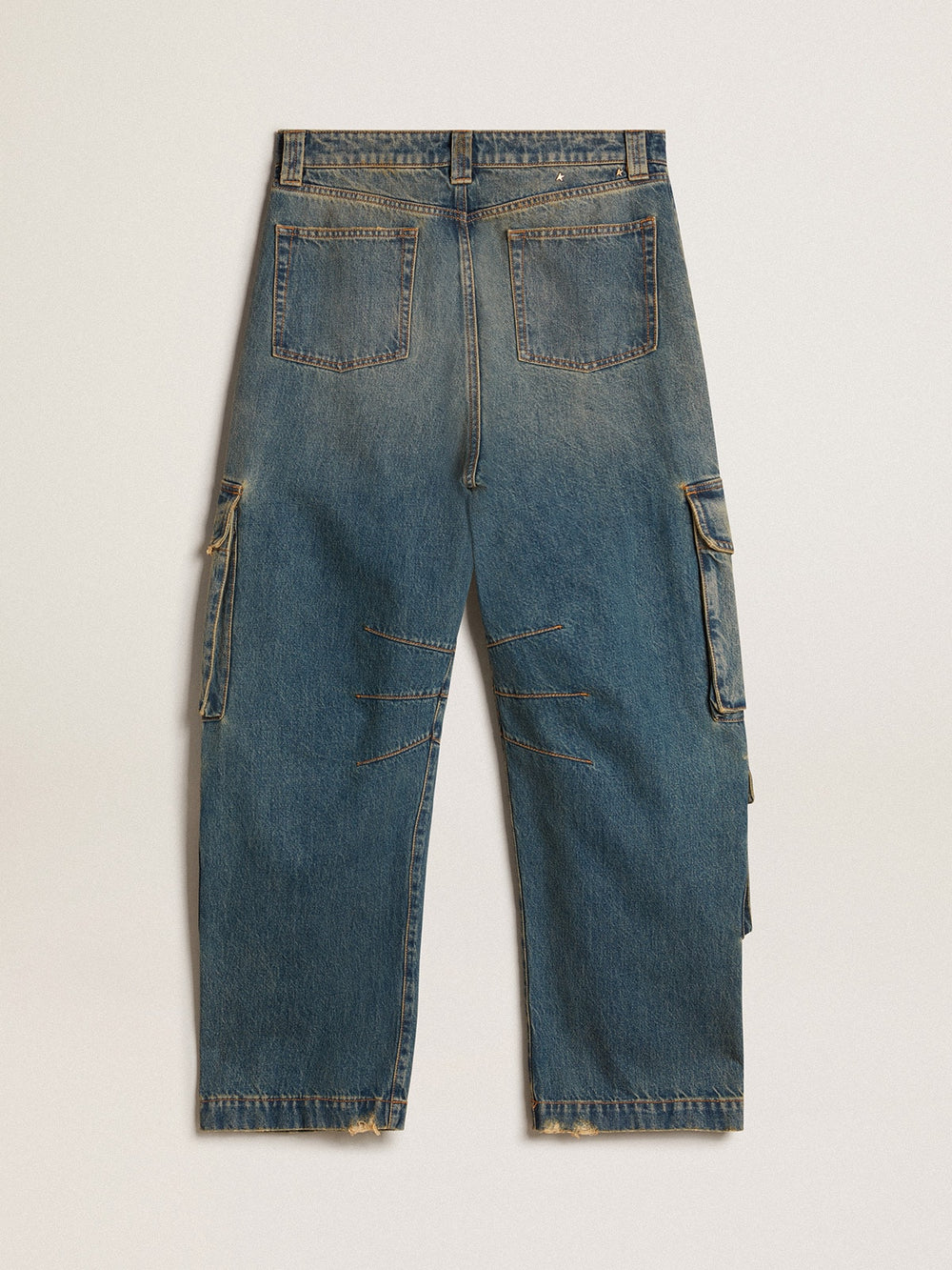 Golden Goose Blue jeans with a distressed finish