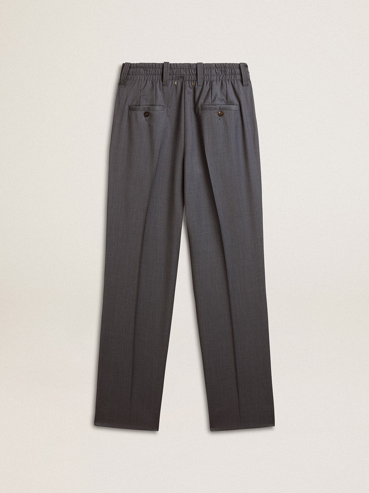 Golden Goose Women's loose pants in baby blue wool