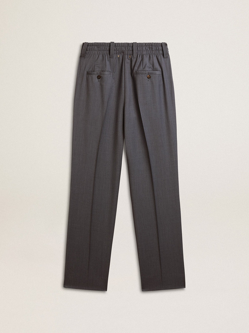 Golden Goose Women's loose pants in baby blue wool