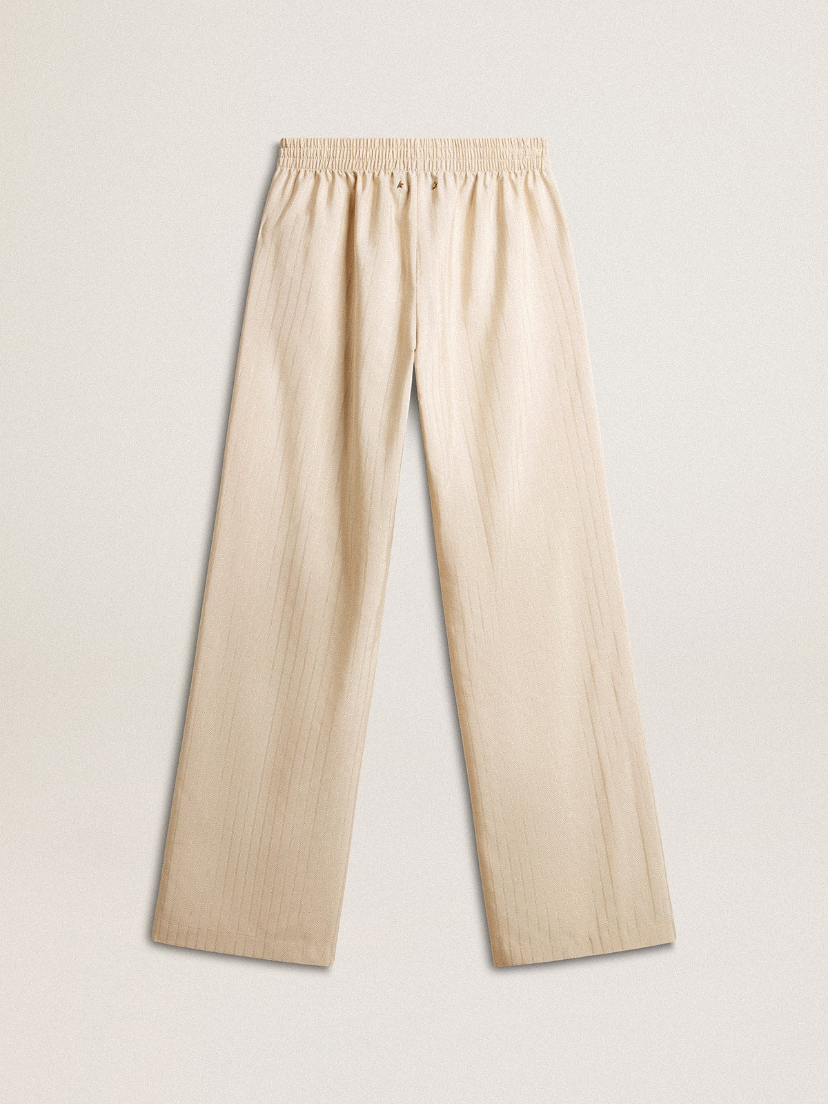 Golden Goose Women's light beige silk and viscose joggers