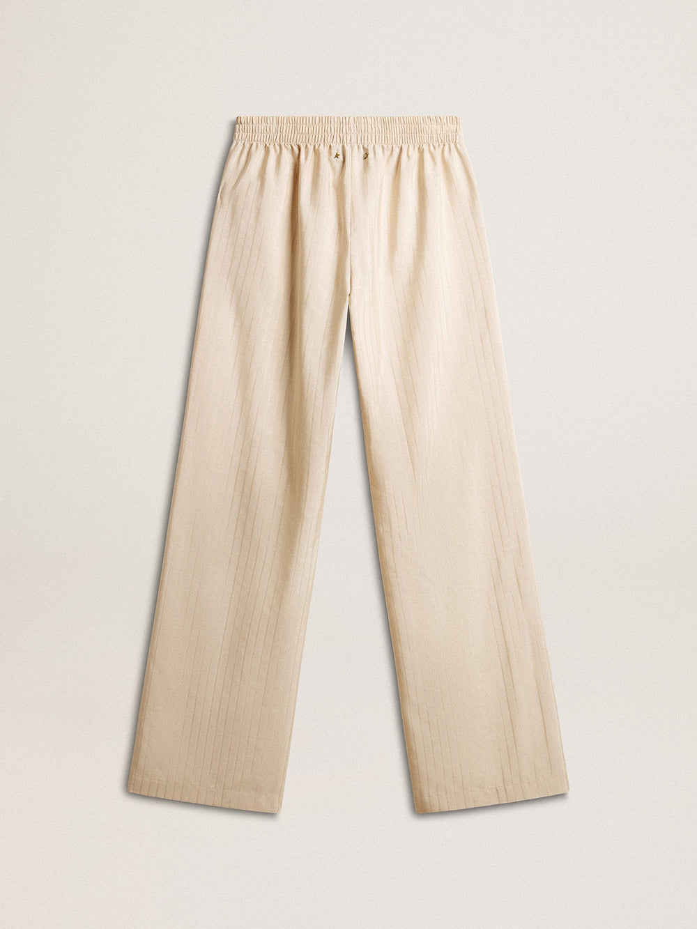 Golden Goose Women's light beige silk and viscose joggers