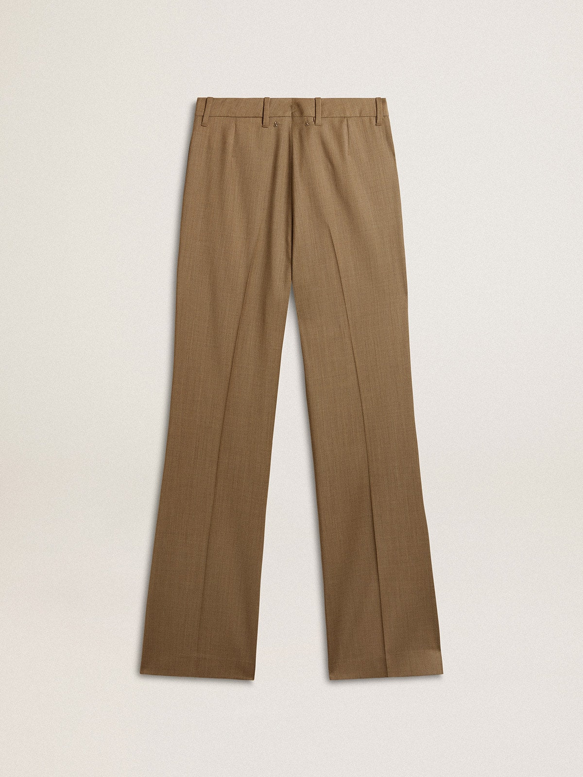 Golden Goose Women's pants in dove-gray tailored wool fabric