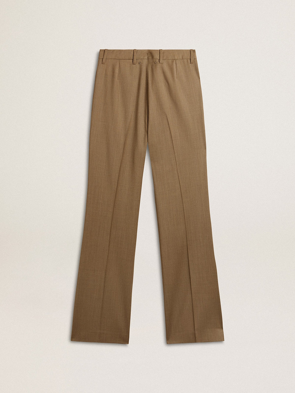 Golden Goose Women's pants in dove-gray tailored wool fabric