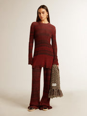 Golden Goose Irregular-striped cotton pants
