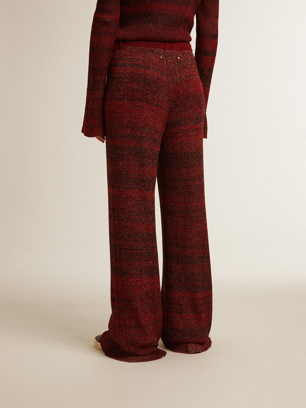 Golden Goose Irregular-striped cotton pants