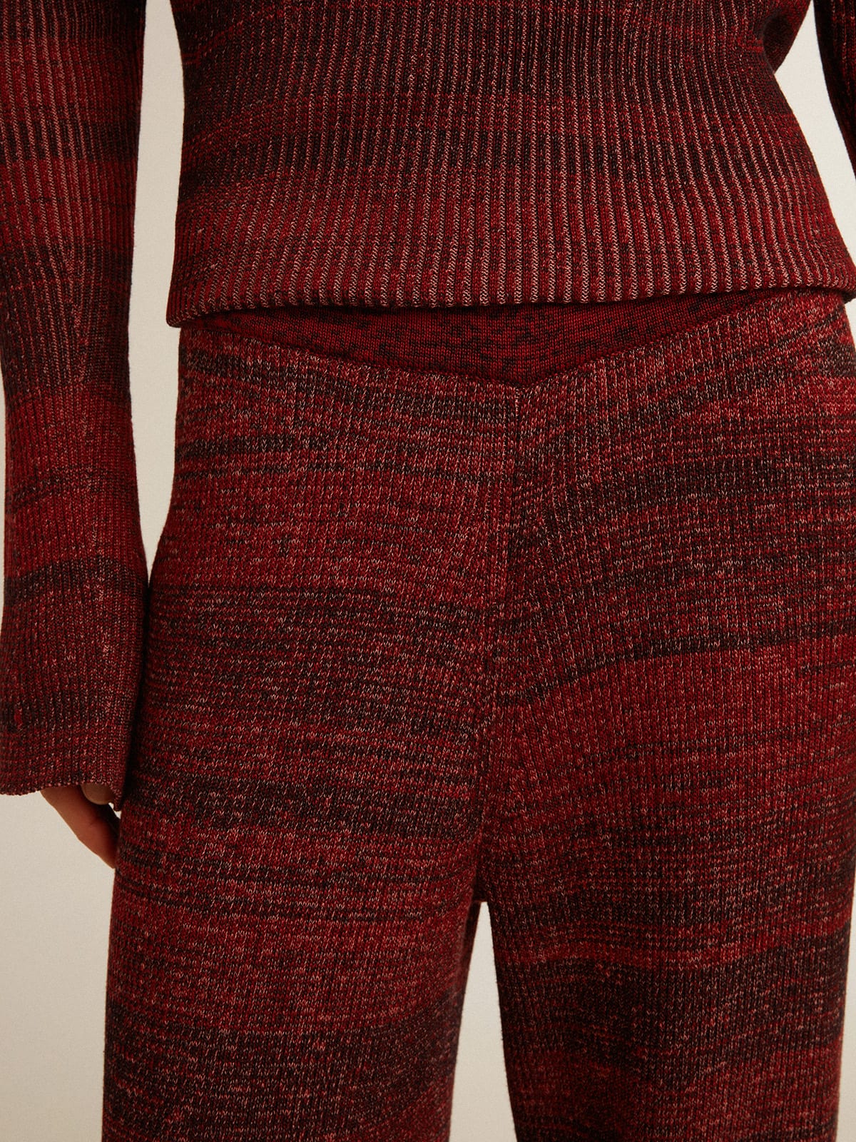 Golden Goose Irregular-striped cotton pants