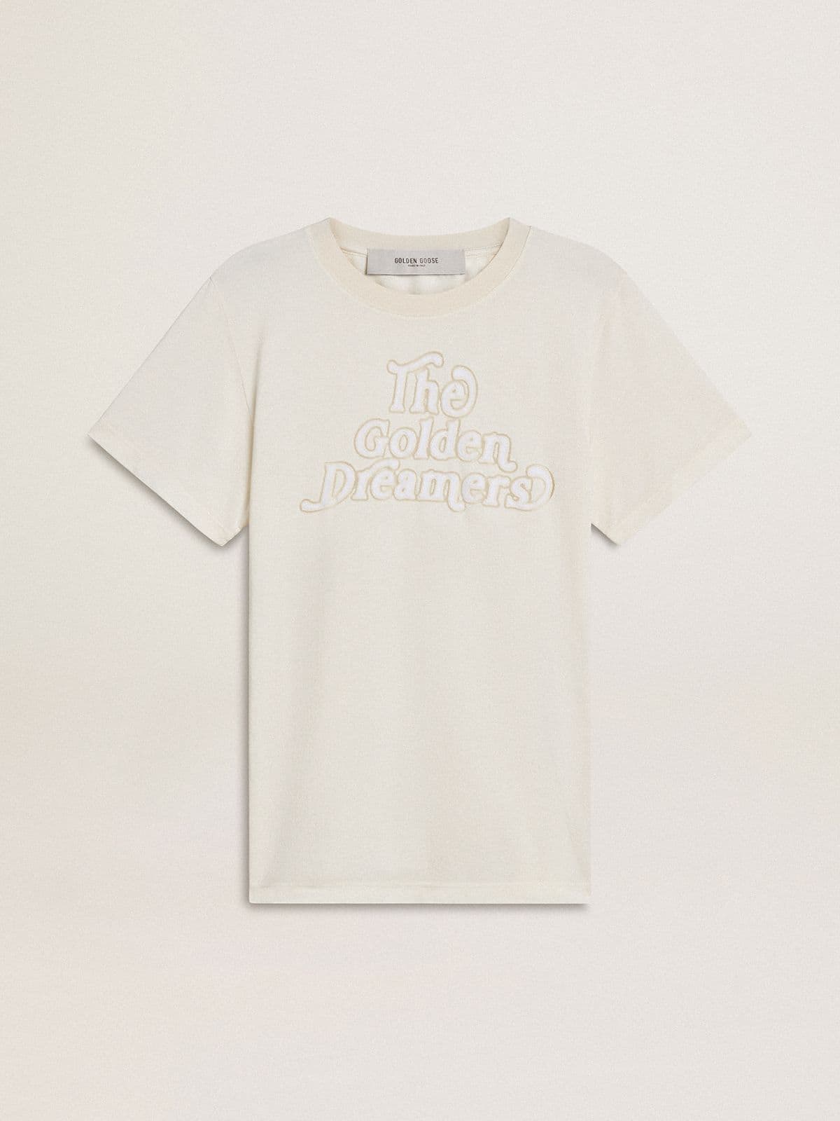 Golden Goose Women's white T-shirt with print on the front