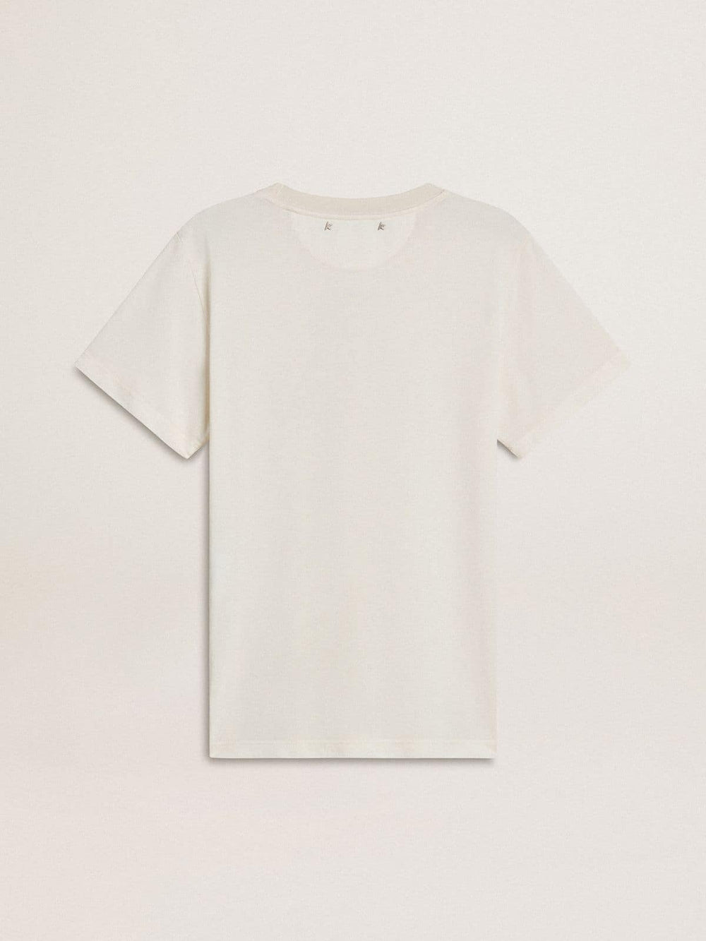 Golden Goose Women's white T-shirt with print on the front