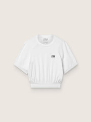 Golden Goose Women's white cropped sports T-shirt