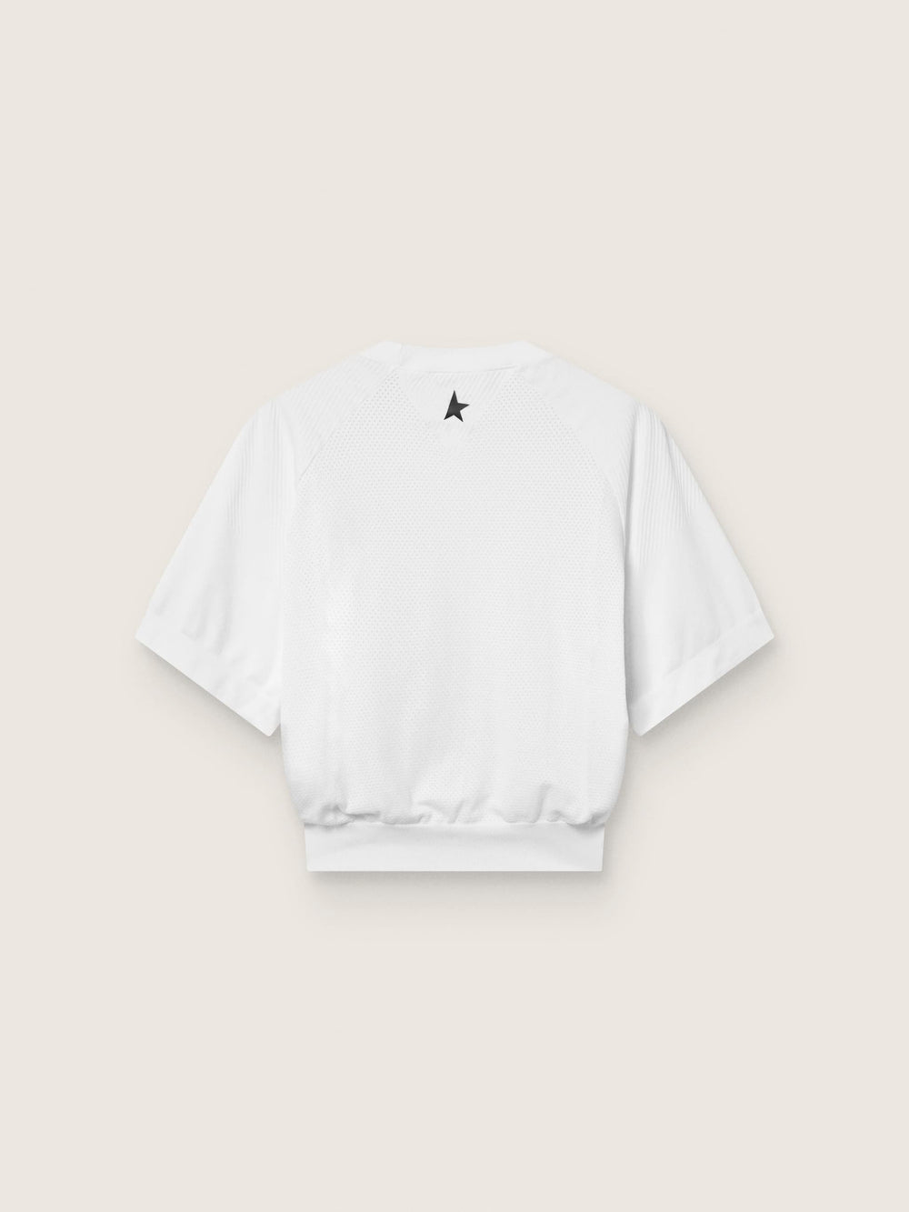 Golden Goose Women's white cropped sports T-shirt