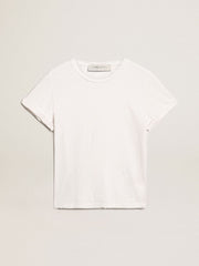 Golden Goose Distressed regular-fit women’s T-shirt in white