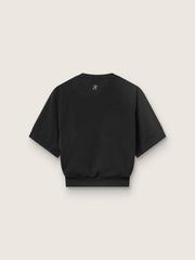 Golden Goose Women's black cropped sports T-shirt