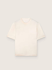 Golden Goose Star unisex cotton T-shirt in vintage white with black print on the back