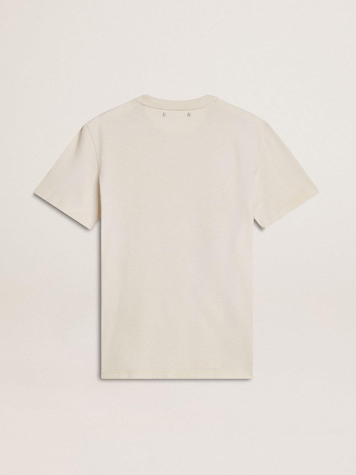 Golden Goose Women's white T-shirt with floral print