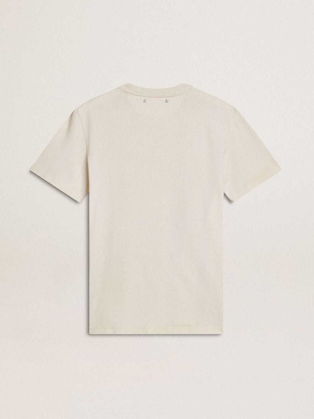 Golden Goose Women's white T-shirt with floral print