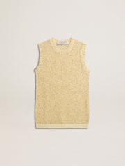 Golden Goose Mesh knit top with sequins and contrasting details