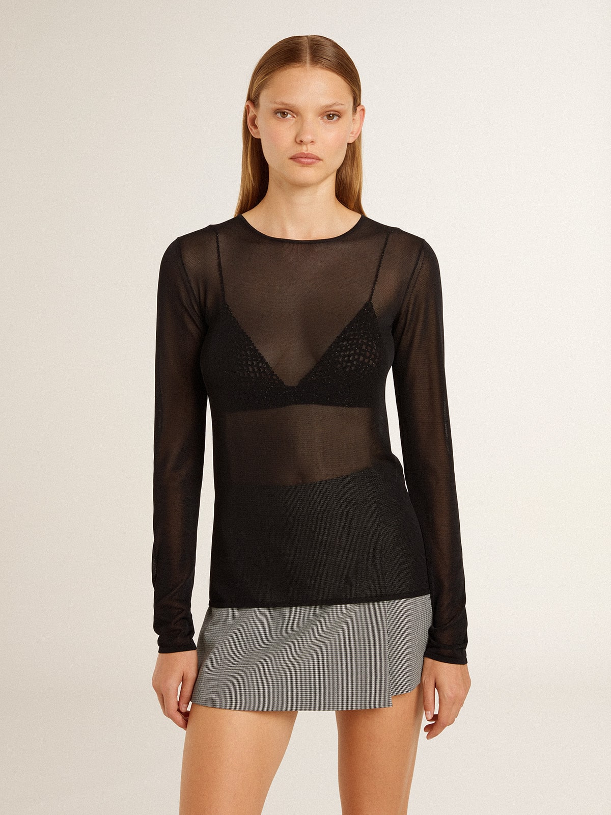 Golden Goose Women's black crew neck t-shirt