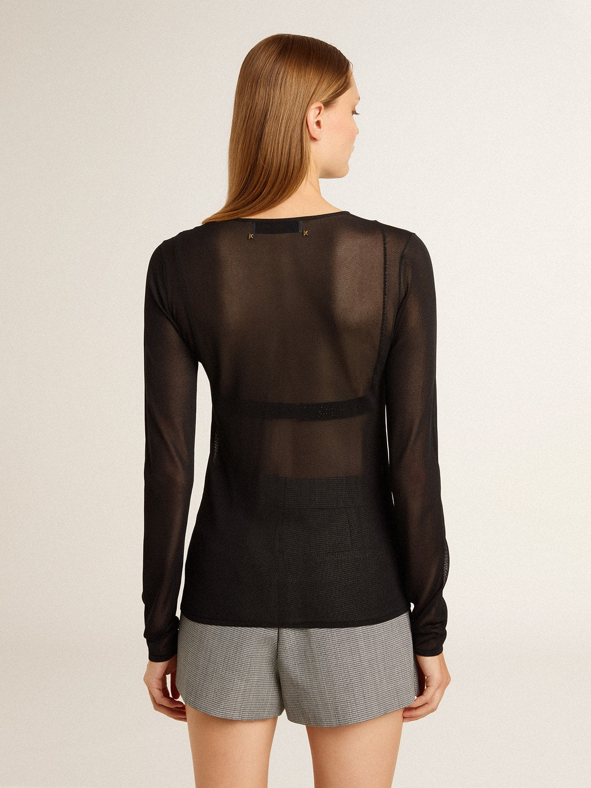 Golden Goose Women's black crew neck t-shirt