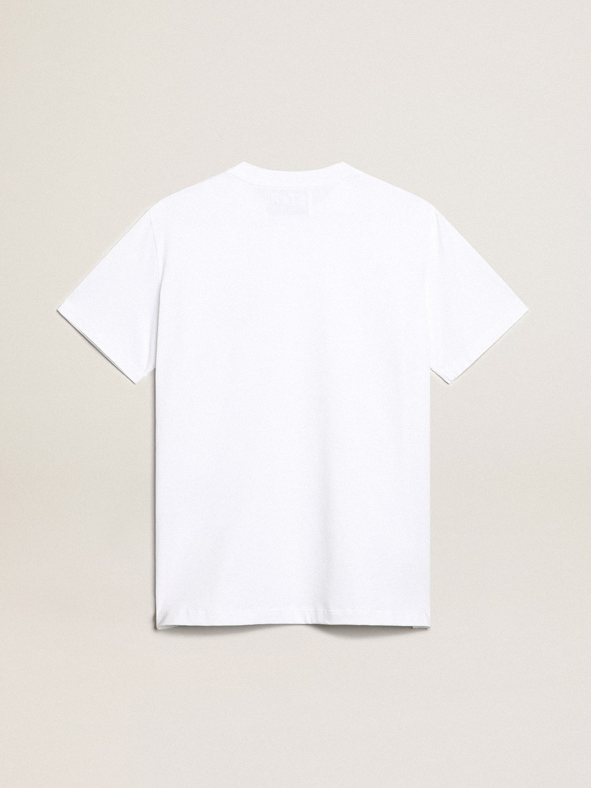 Golden Goose Women’s white T-shirt with dark blue star on the front