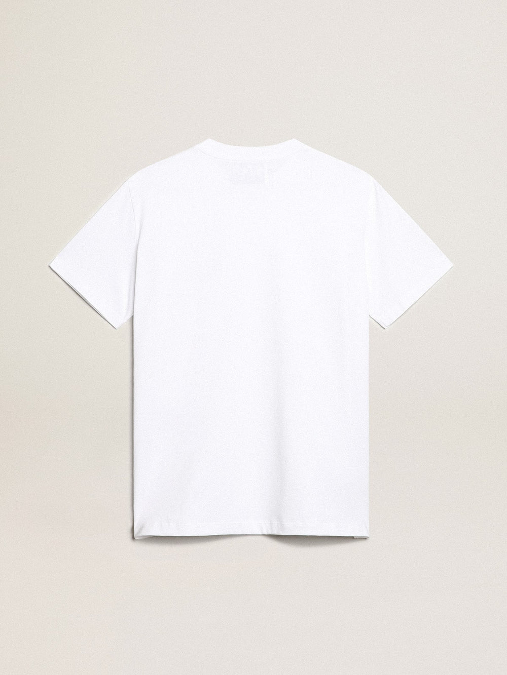 Golden Goose Women’s white T-shirt with dark blue star on the front