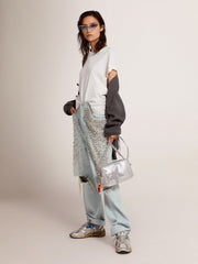 Golden Goose Distressed slim-fit women’s T-shirt in white