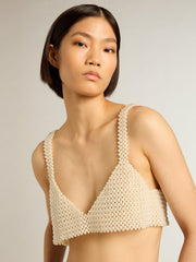 Golden Goose Women’s string of pearls top