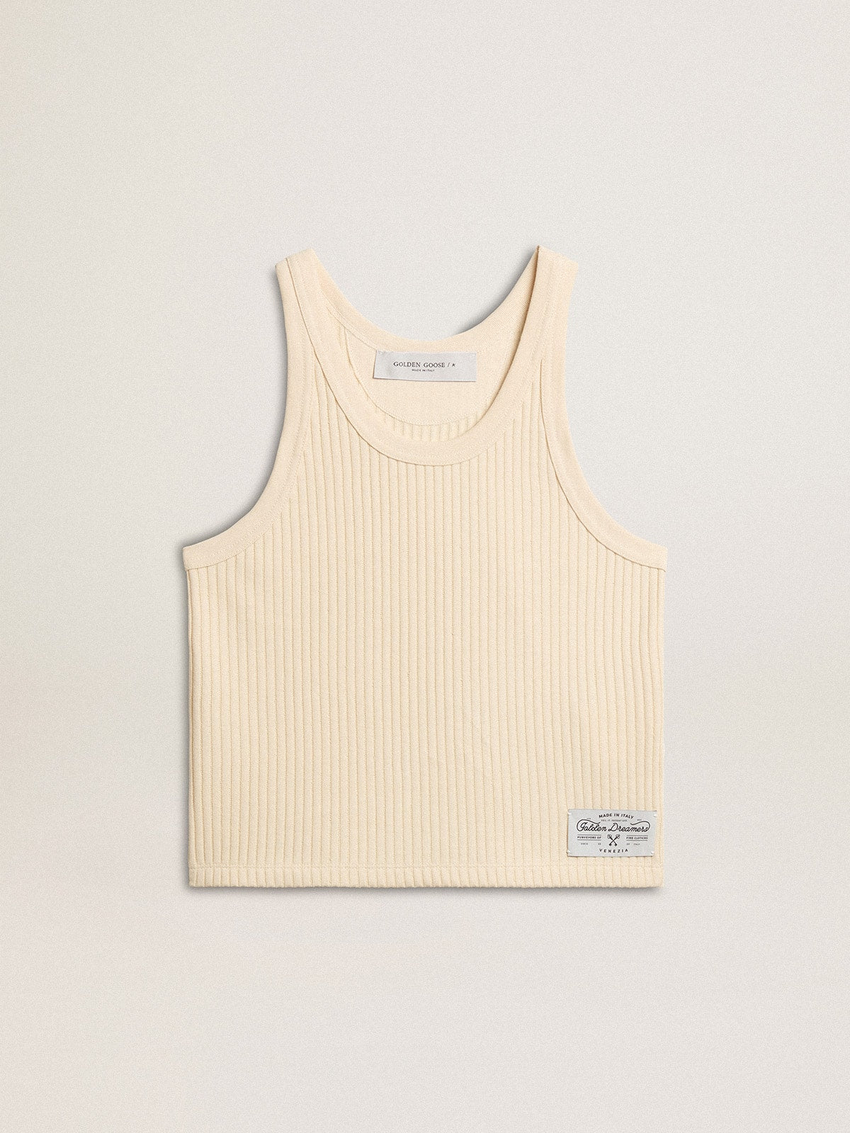 Golden Goose Parchment-colored sleeveless top