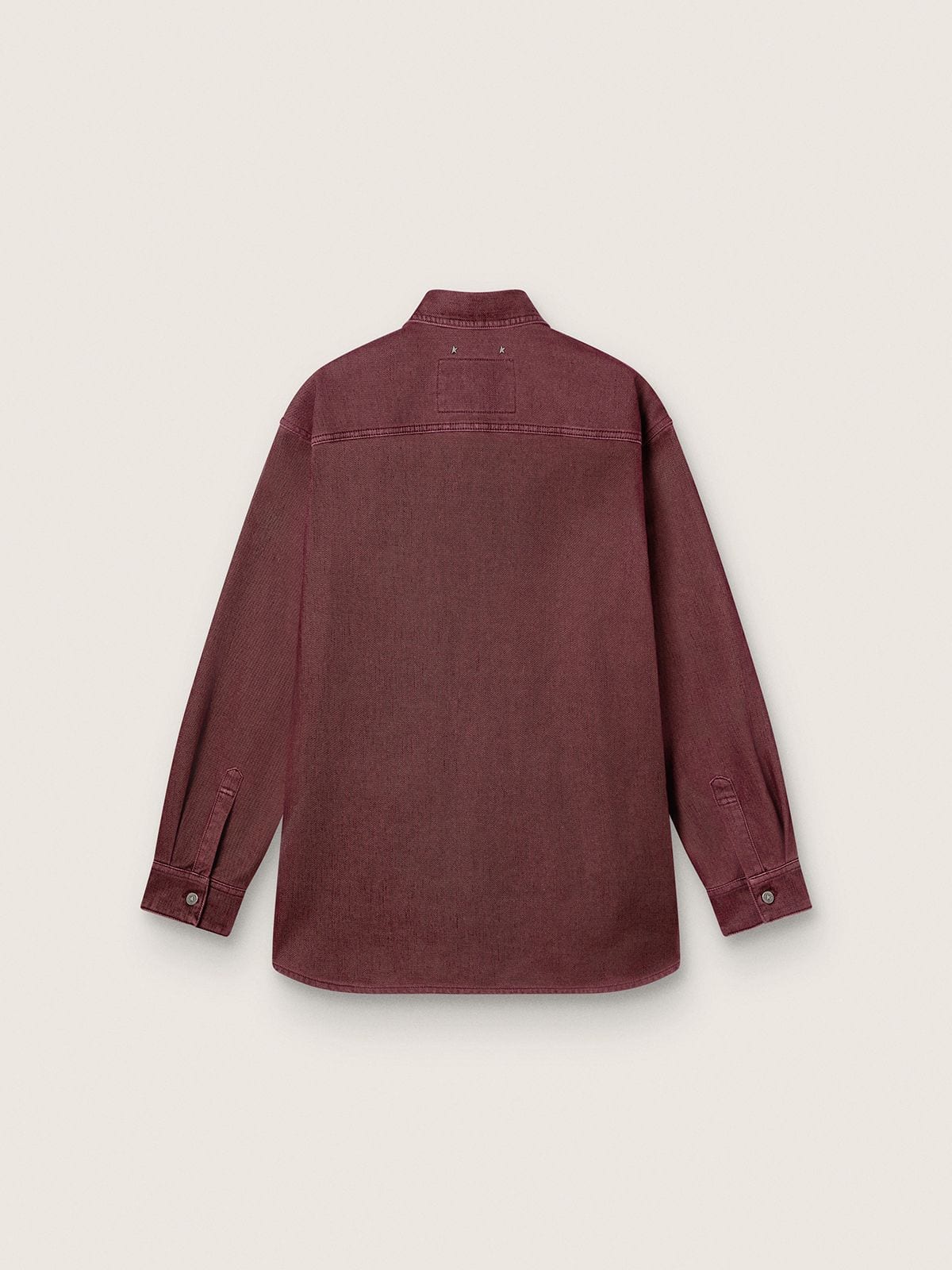 Golden Goose Women's shirt in burgundy denim