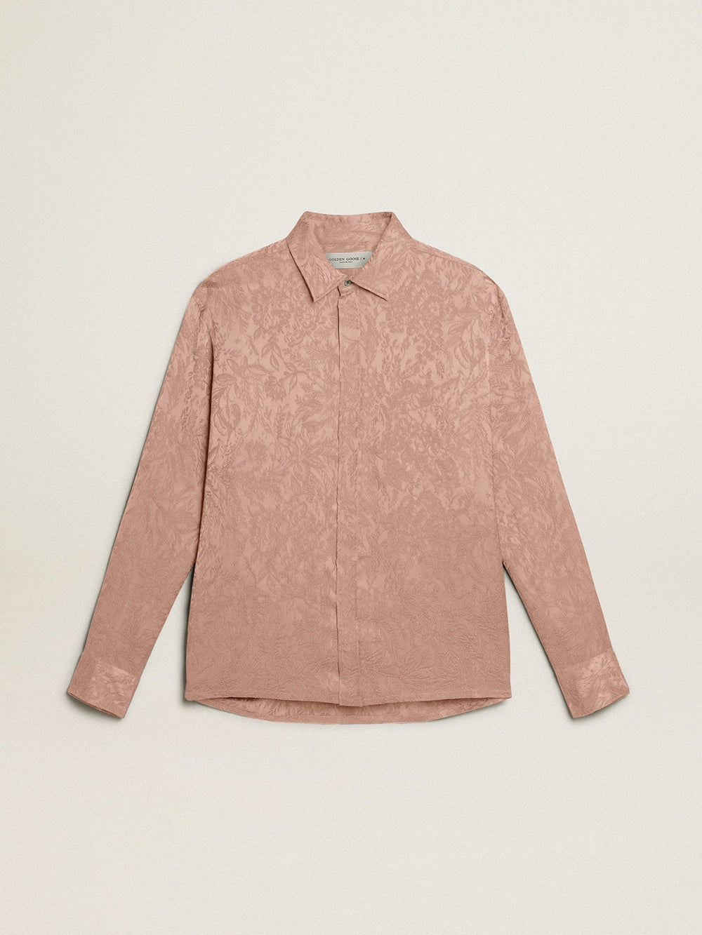 Golden Goose Women's pink viscose shirt with floral pattern