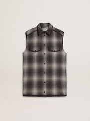 Golden Goose Women's dark gray wool-blend shirt dress