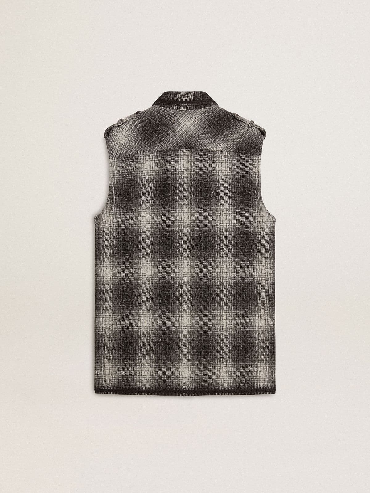 Golden Goose Women's dark gray wool-blend shirt dress