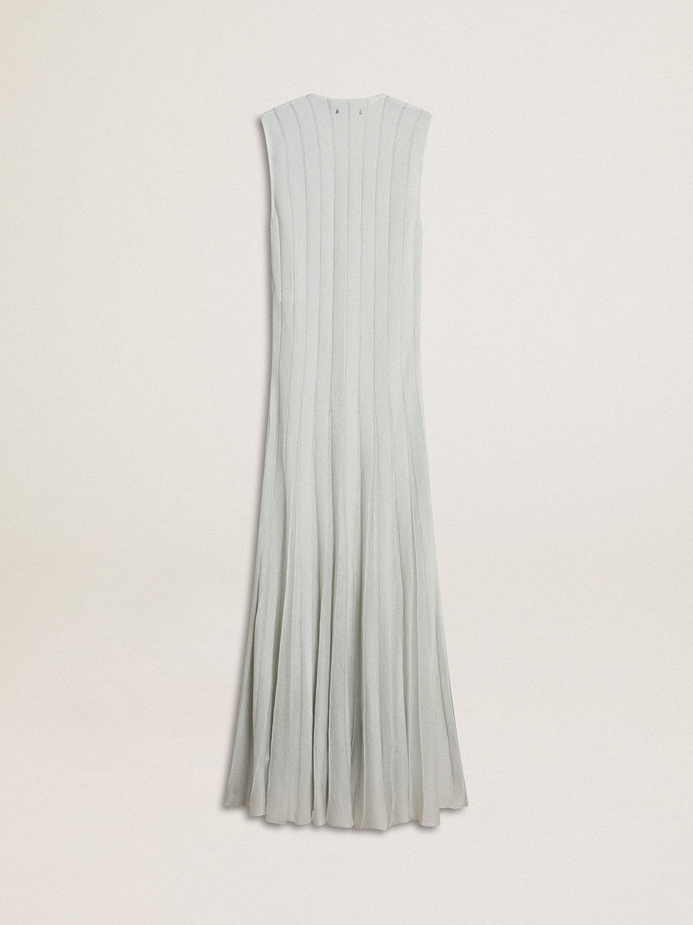 Golden Goose Women’s baby blue dress with vertical striped pattern