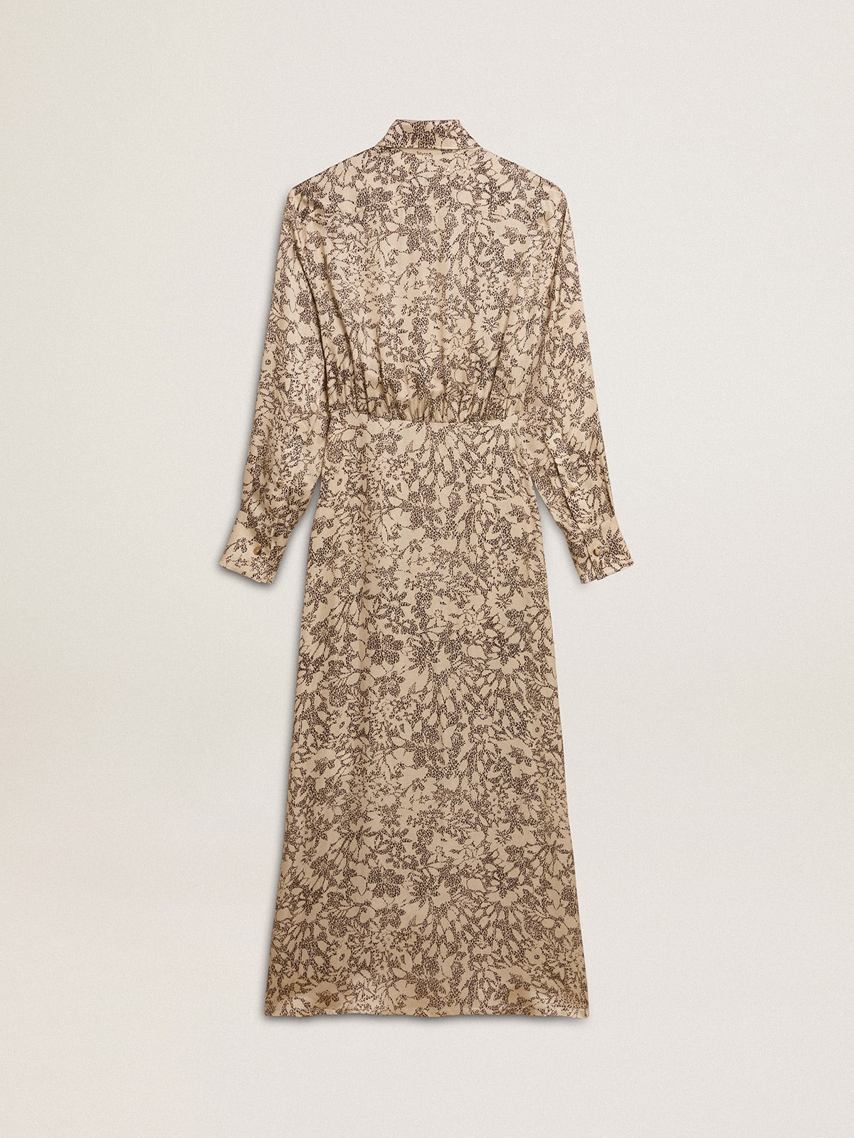 Golden Goose Women's silk-blend midi dress with a floral print