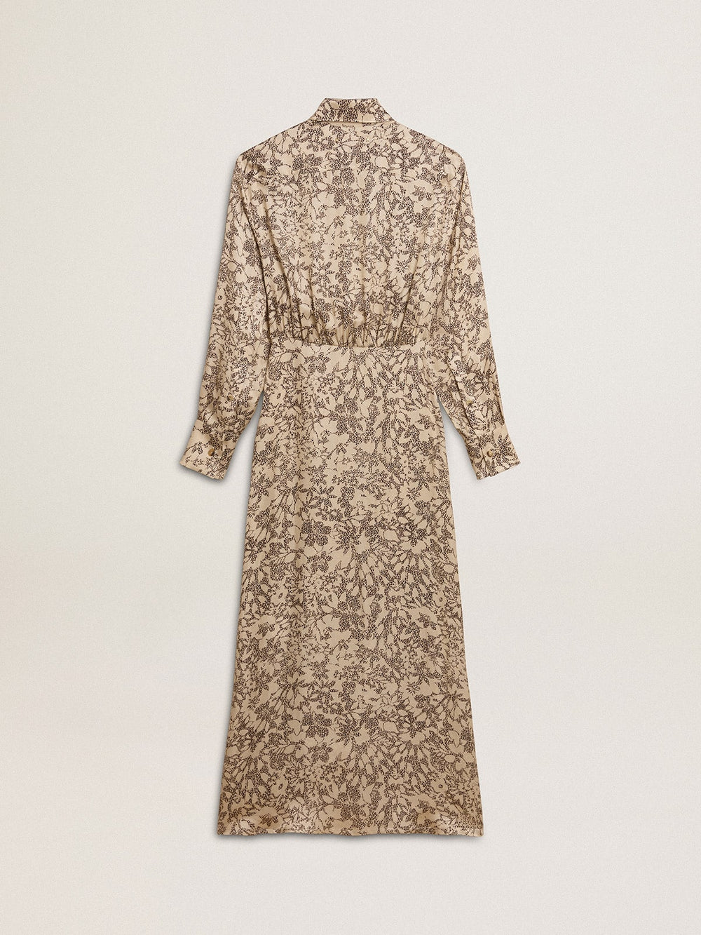 Golden Goose Women's silk-blend midi dress with a floral print