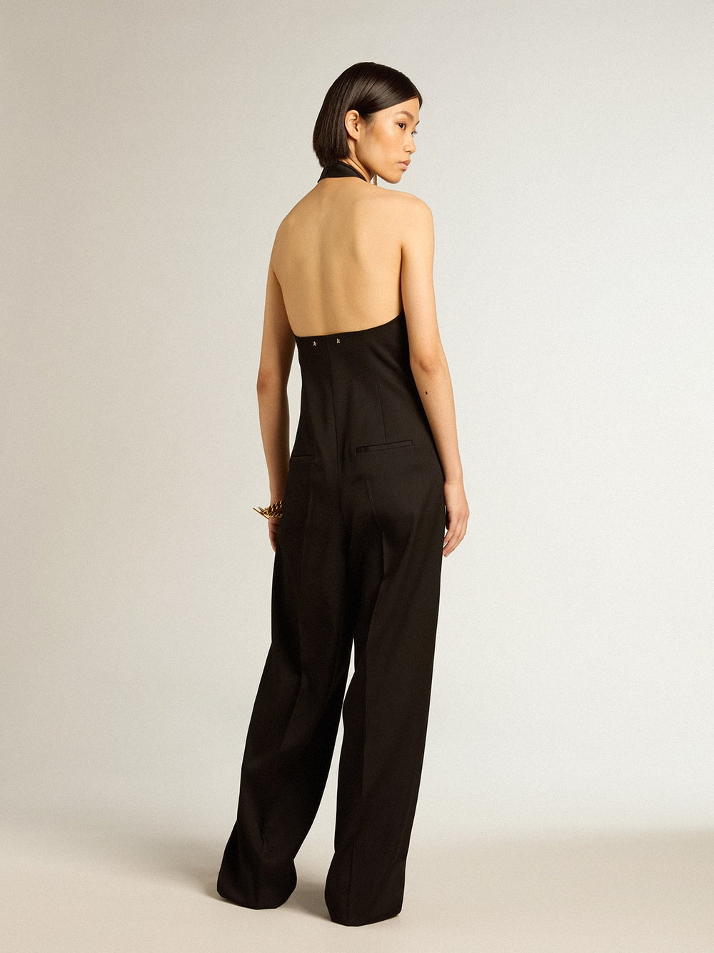 Golden Goose Black wool gabardine jumpsuit
