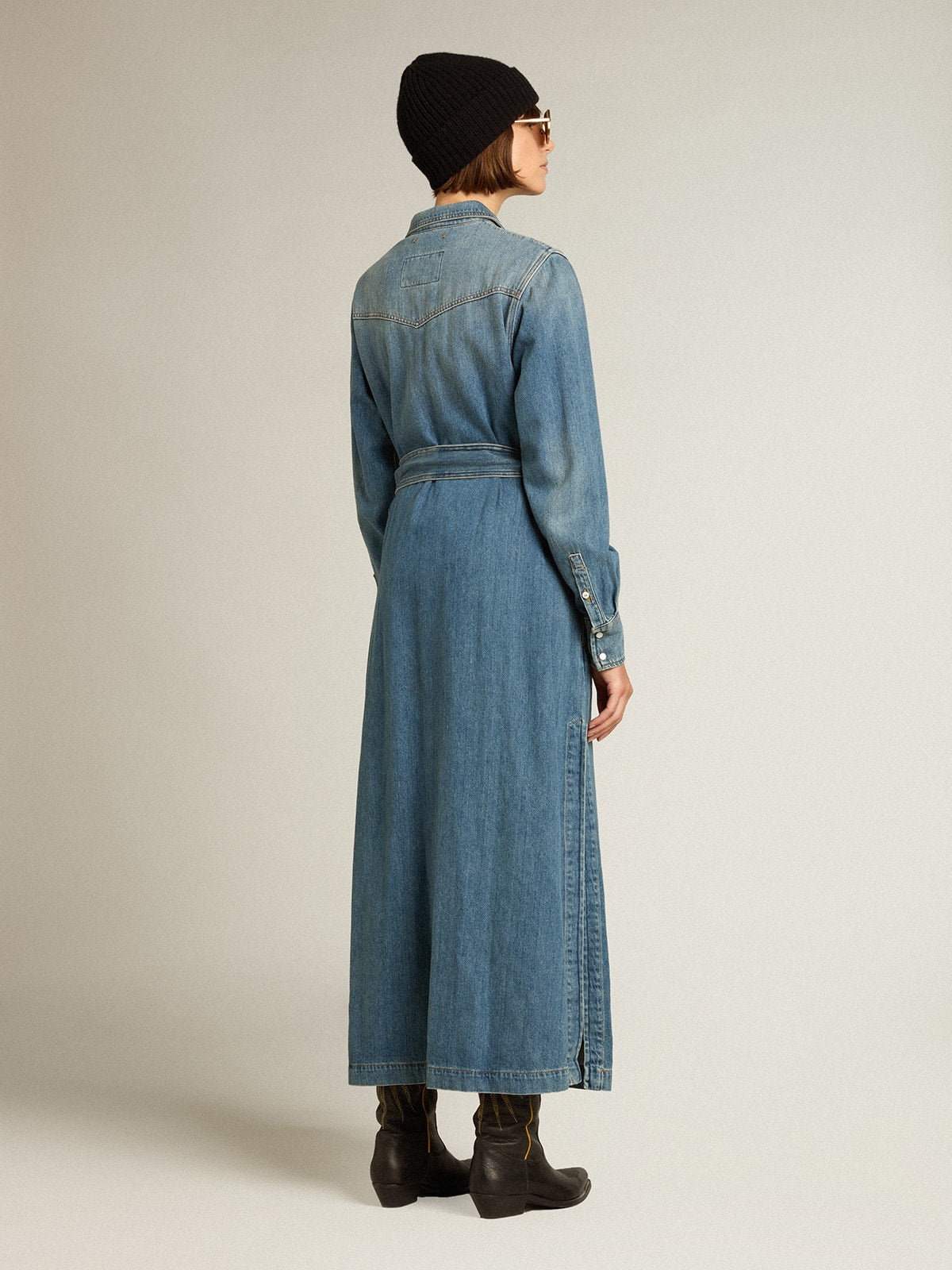 Golden Goose Women’s denim shirt dress | Golden Goose