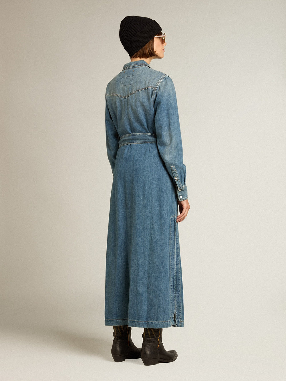 Golden Goose Women’s denim shirt dress | Golden Goose
