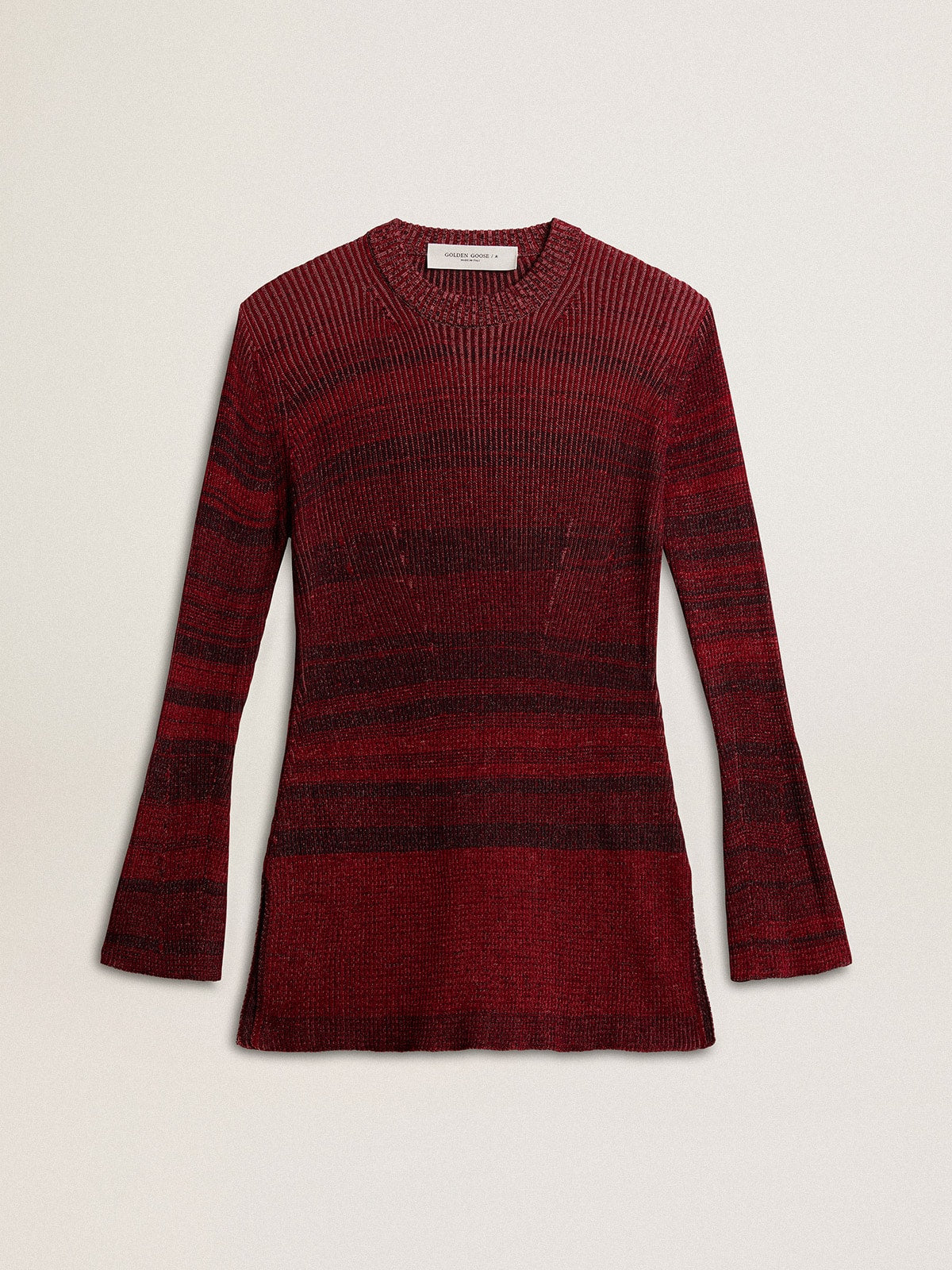 Golden Goose Irregular-striped cotton dress
