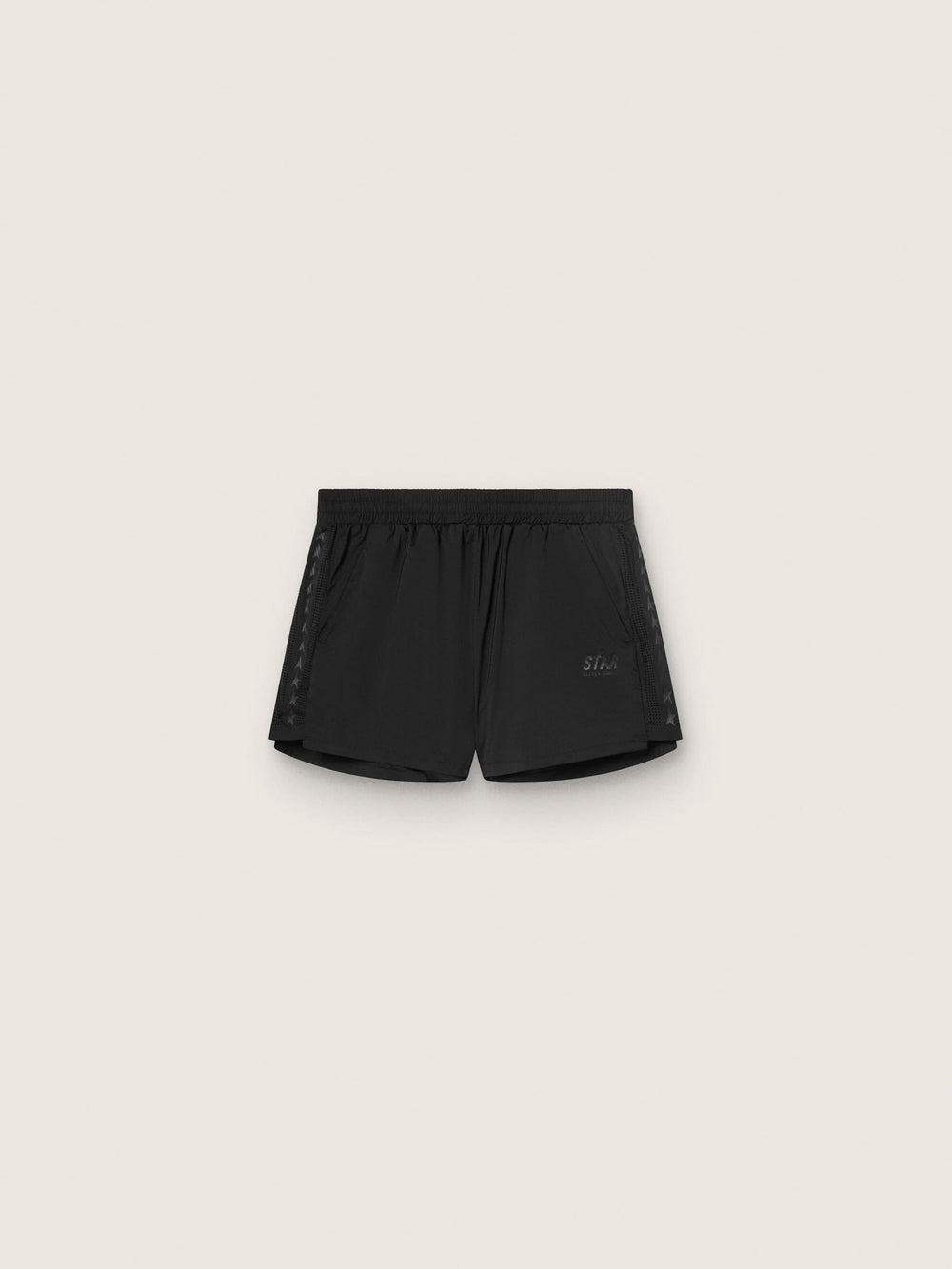 Golden Goose Women's black double-layer sports shorts