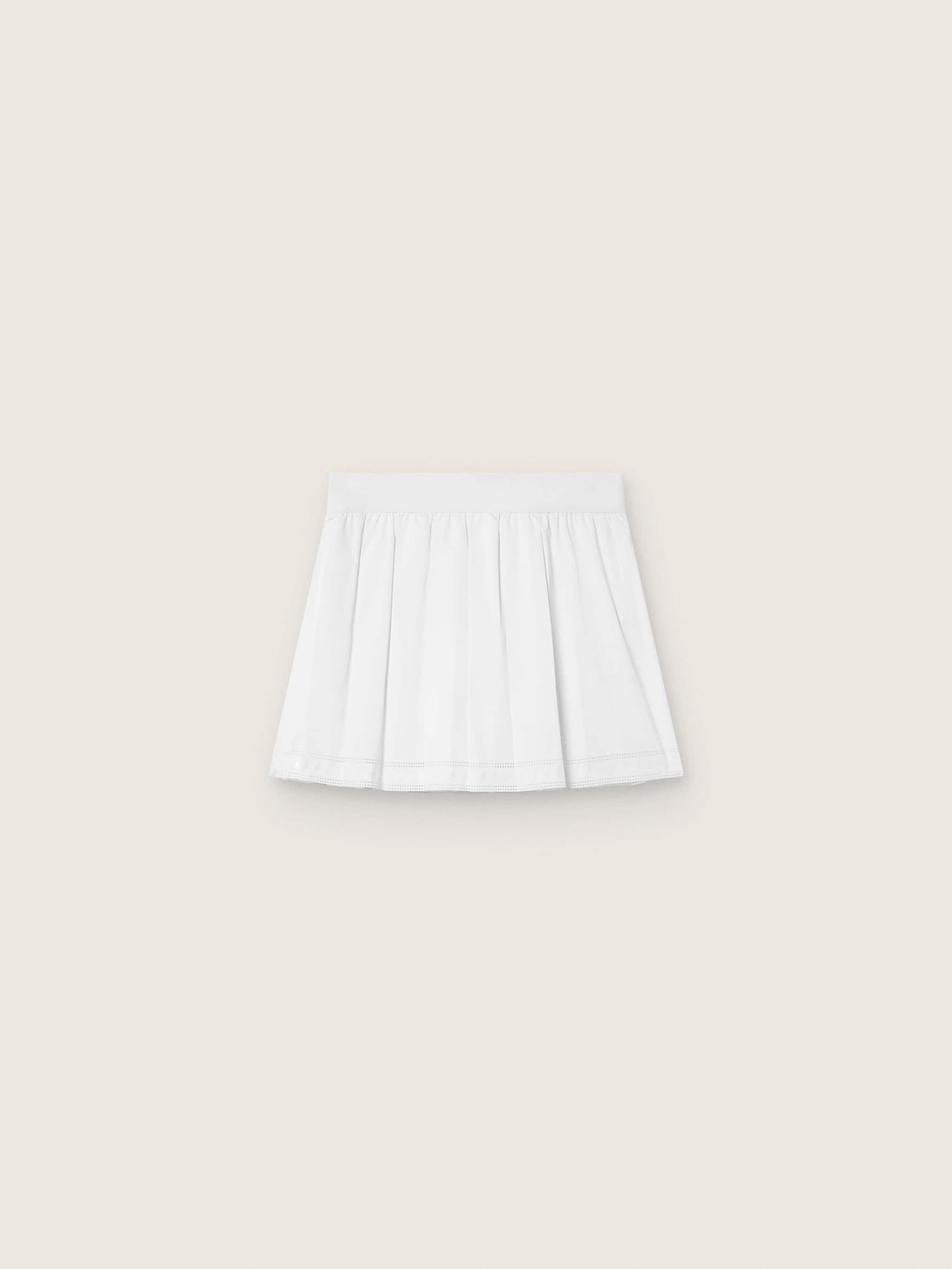 Golden Goose Pleated sports miniskirt in white
